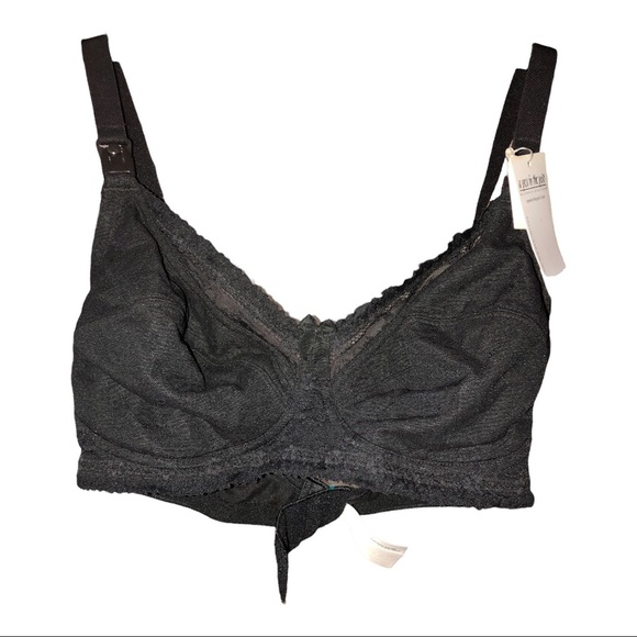 Pea in the pod black lacey lace nursing bra-‎ size 34D new - Picture 1 of 9